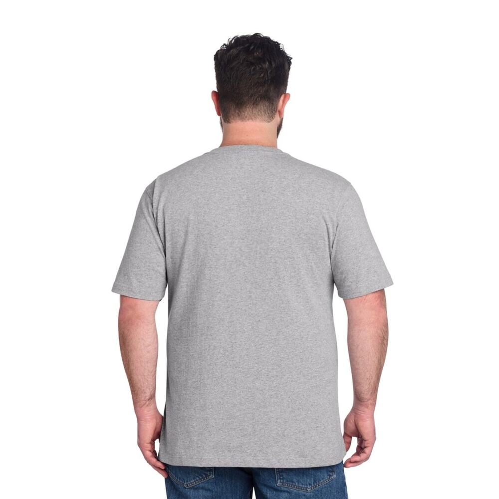Carhartt Men's K84 Short Sleeve Henley T-Shirt - Grey (3XL) - Picture 7 of 12